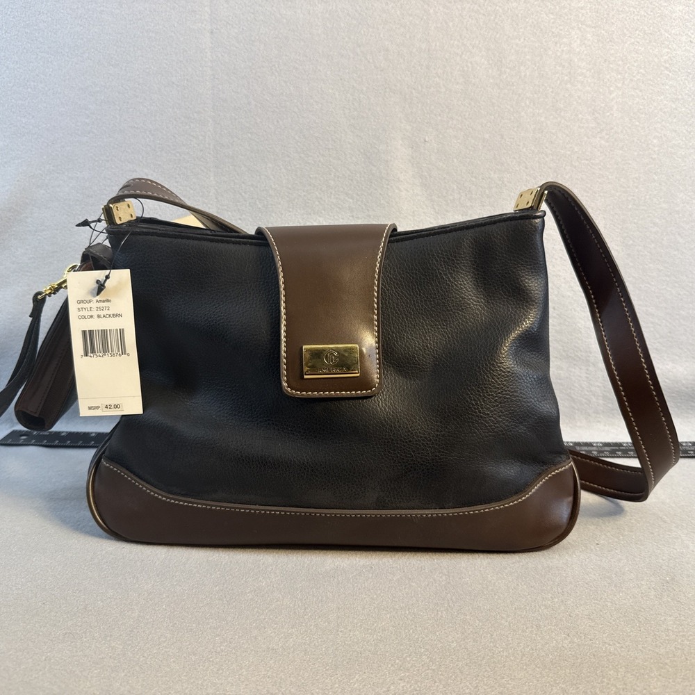 Cl‎ America Purse Amarillo, Black And Brown, Small Organize Bag Attached